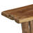 Dunand Brown Teak Wood Small Live Edge Tree Trunk Console Table 35" x 14" x 32"