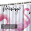 Rideau de douche avec 12 crochets Flamingo-1601853941