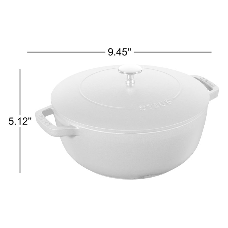 Cast Iron 3.8-qt Essential French Oven, White
