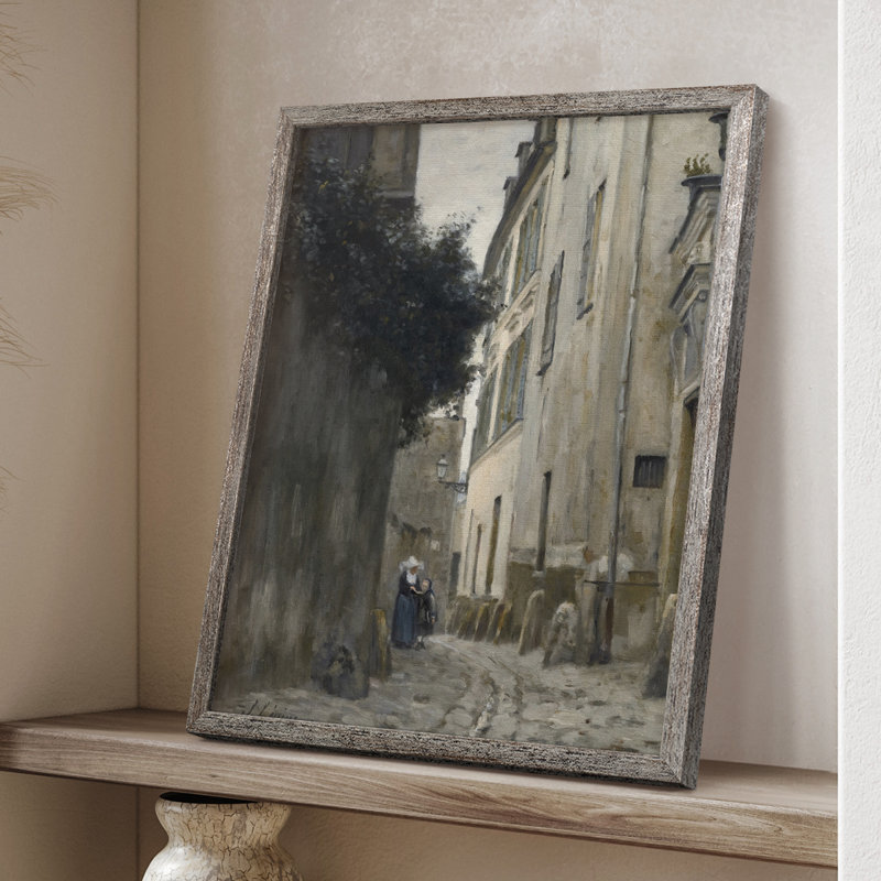 Reproduction encadrée vintage en bois massif Lxxvii, H 11 po x l 9 po