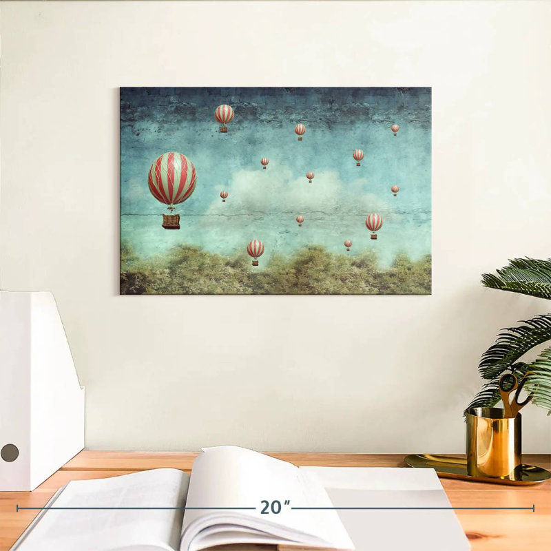 Montgolfières de style rétro Mehar, H 8 po x l 12 po