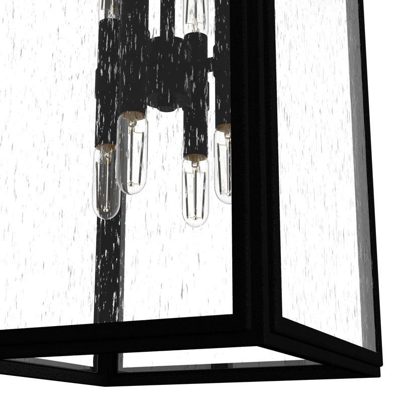 Felippe 8 - Light Lantern Rectangle Pendant, Natural Iron