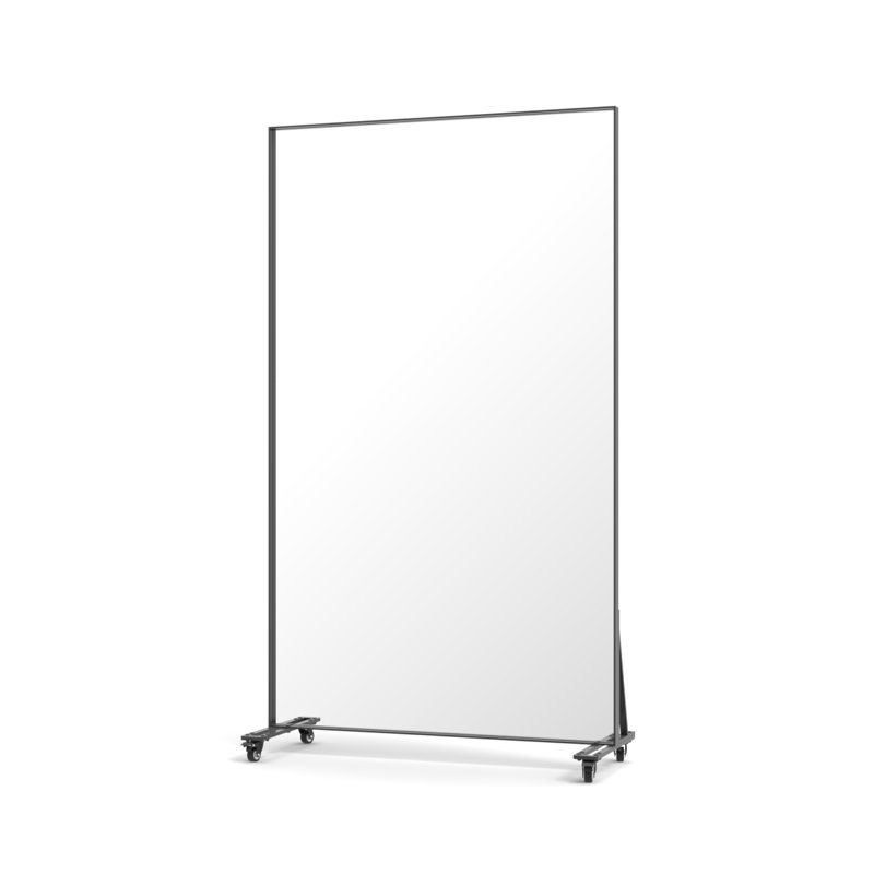 67 X 40-Inch Full-Length Mirror, Square Oversized Hanging Mirror, Extra-Large Floor Mirror, Suitable For Bedrooms And Living Rooms, Large Dressing Mirror, Black