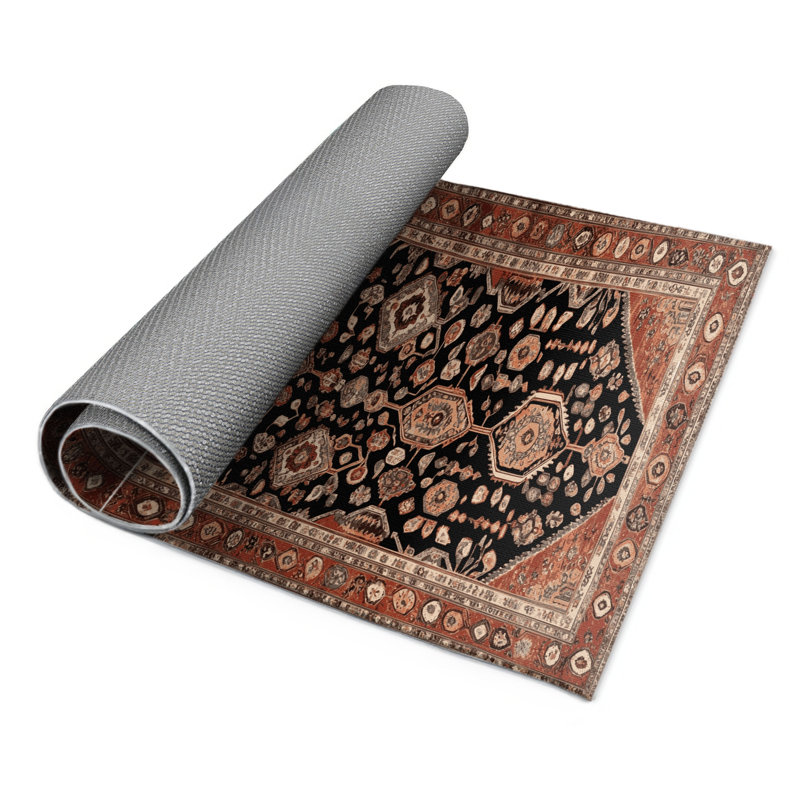 Tapis turc intérieur et extérieur brun, Rectangulaire 2 pi x 3 pi