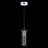 Mincey 1 - Light Silver LED Single Pendant-202364988