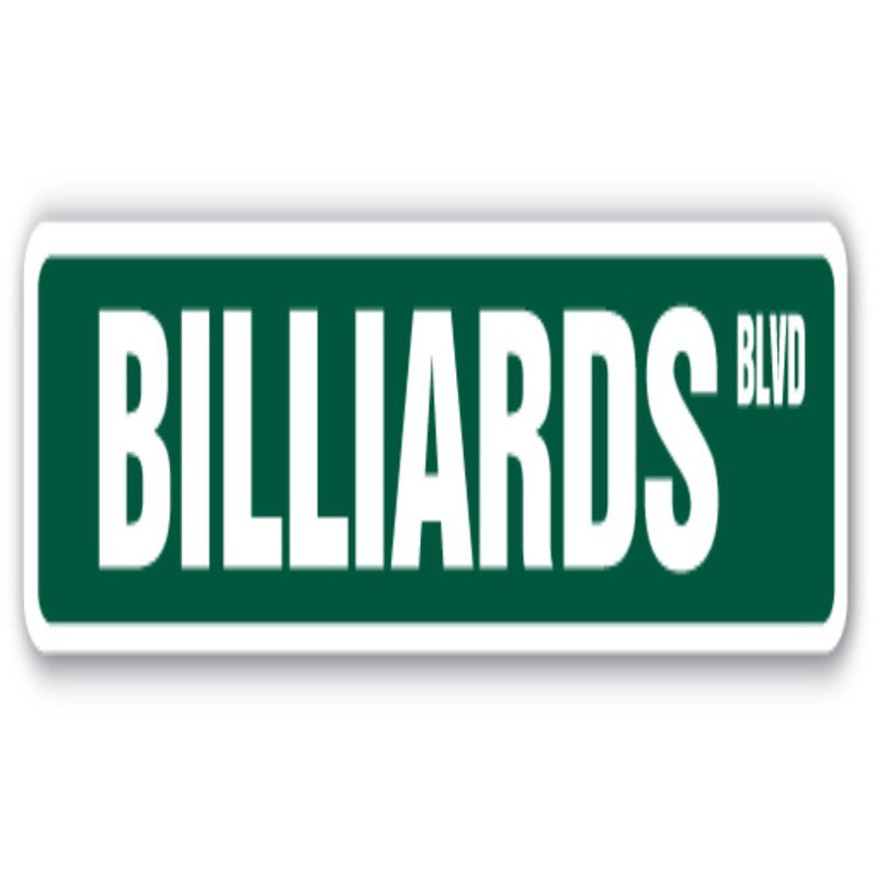 Billiards Street Sign