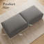 Pouf de compression de 31 po en velours côtelé rectangulaire avec repose-pieds (ensemble de 2) modulaire avec repose-pieds pour canapé modulaire-1413924202