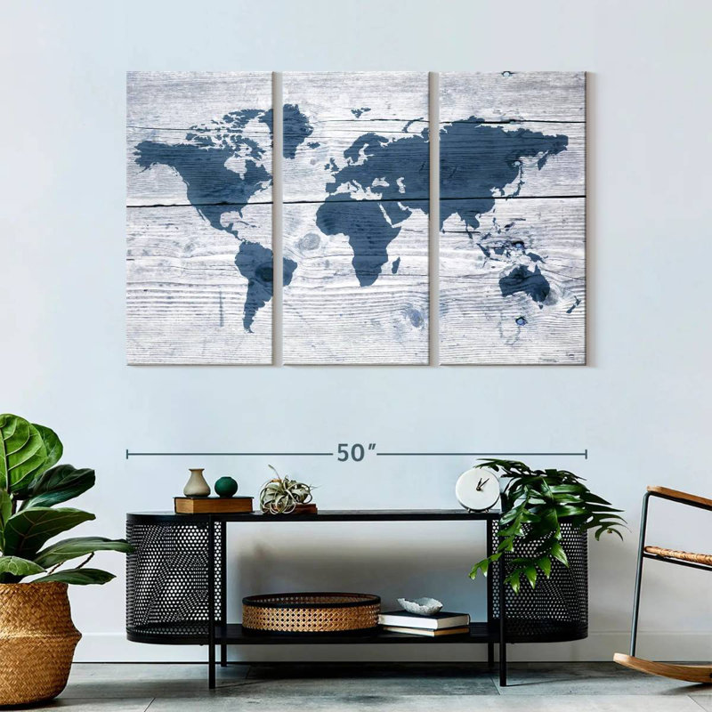  «Wooden World II, H 32 po x l 50 po