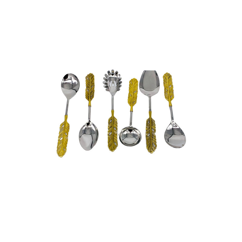 Giguere 6 Piece Stainless Steel Hostess Set