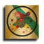 «Circles In A Circle» par Wassily Kandinsky, art mural en métal doré, 12 po x 12 po-2054769307