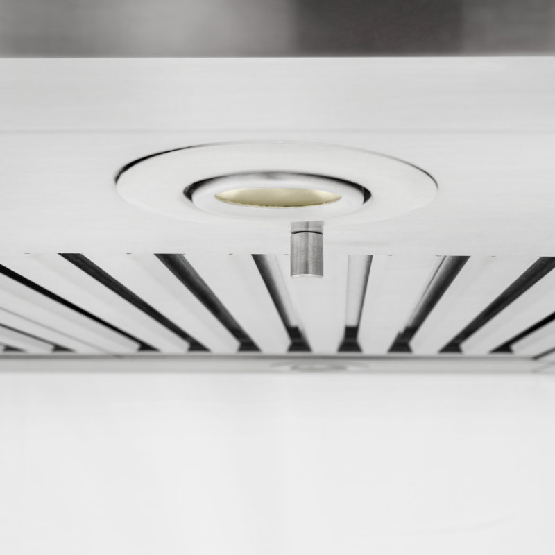 36" 400 CFM Convertible Island Range Hood in Brushed 430 Stainless Steel