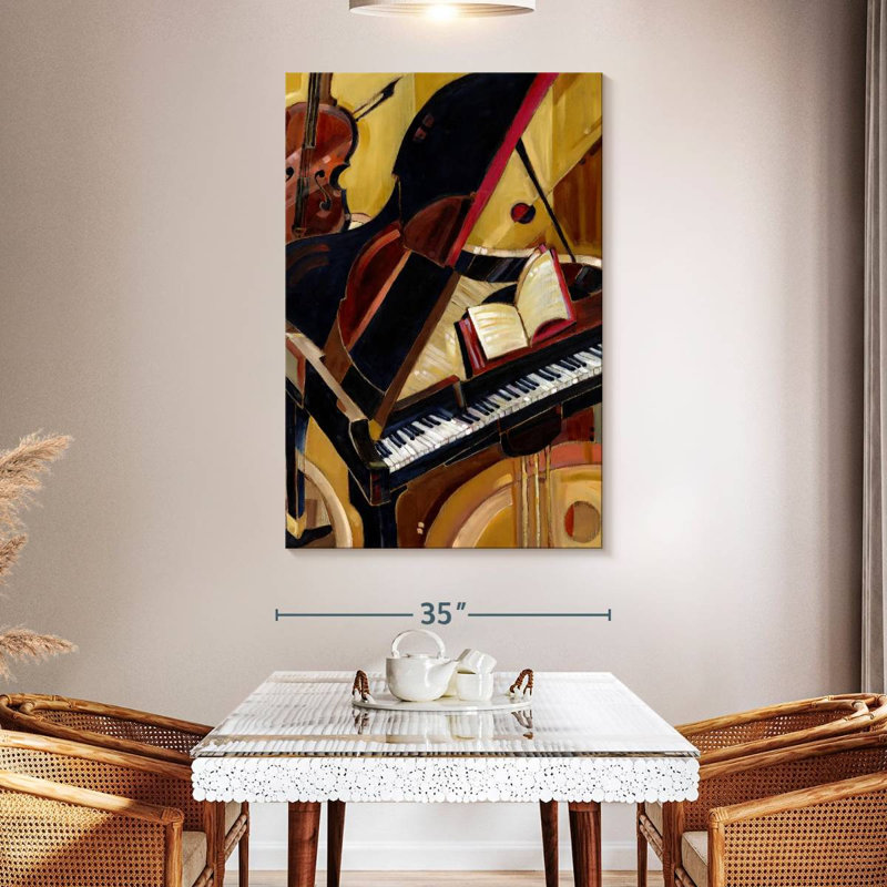 Abarca Abstract Piano II, 51" H x 34" W