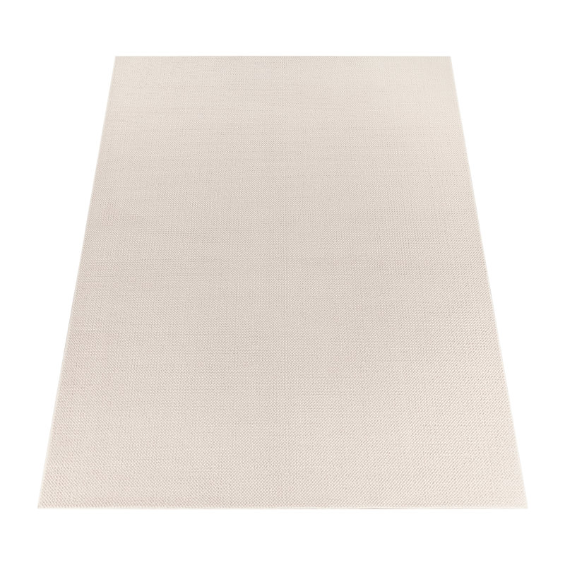 Sevilla Uniform Colour Area Rug, Beige, Rectangle 80cm x 150cm
