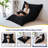 75" Balck Giant 3 In 1 Convertible Bean Bag Chair With Pillow-244243066-242264671