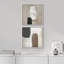 "Art contemporain nordique brun moderne abstrait" - 2 pièces-101463180-101463181