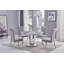 Tattnall Round Faux Marble Top Metal Base Dining Table-1882512140-1882512143