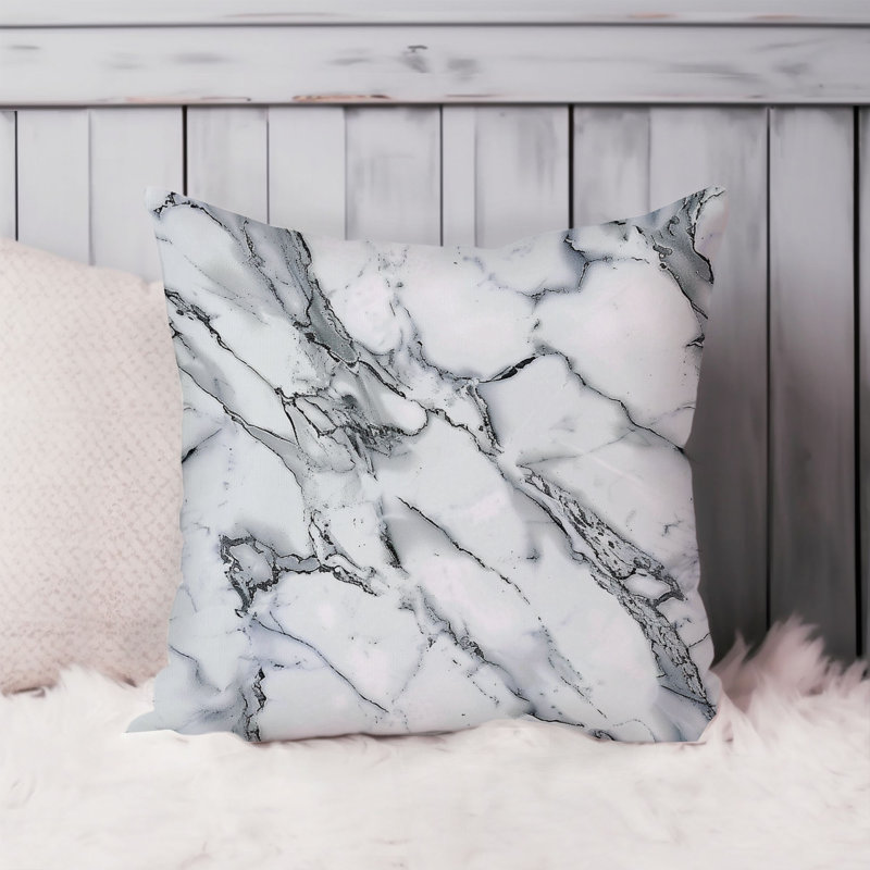 Abstract Geode Pattern Marble VIII Modern Throw Pillow Cover, 16x16