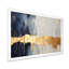 Waves Of Joy Minimal Nova - bleu et or I - peinture abstraite, art mural-1264404096-1264404124