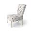 Chaise d'appoint Modern - rembourrée Dash Flow - gris, gris, gris-931689803