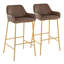Tabouret de bar à hauteur fixe contemporain / glam-1615653113