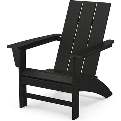 Chaise Adirondack moderne, noir
