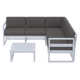 Lane 5 - Person Modular Patio Conversation Sets with Cushions