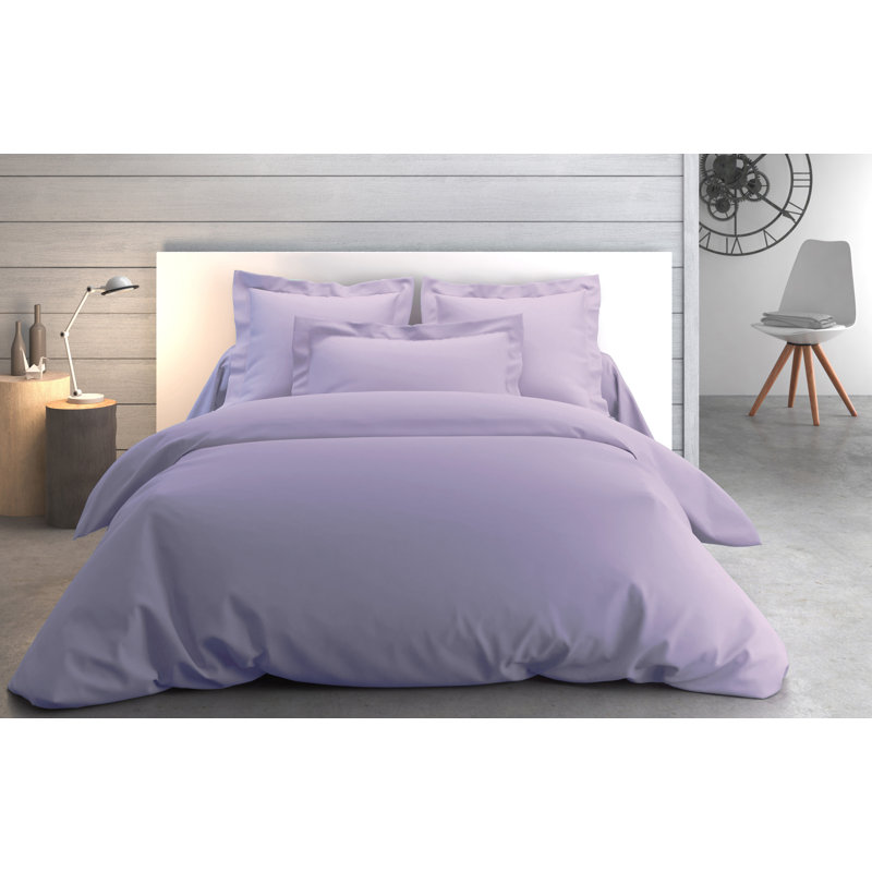 Vexin Cotton Percale Duvet Cover, King Duvet Cover, Iris