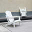 Chaise Adirondack pliante en PEHD avec porte-gobelet double - Chaise Adirondack en composite avec texture bois-907826924