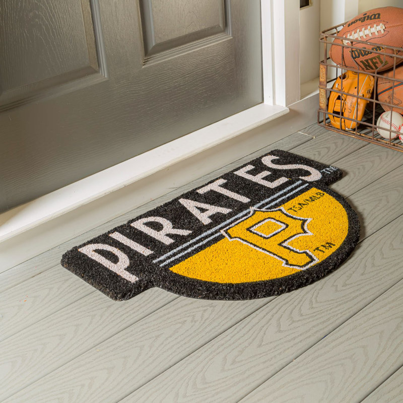 NFL Shaped Coir Outdoor Welcome Mat, Pirates