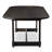 Keaton Oval Dining Table Dark Brown