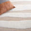 Tapis ivoire / beige en laine et coton tissé à plat à la main Brogun-1441620035