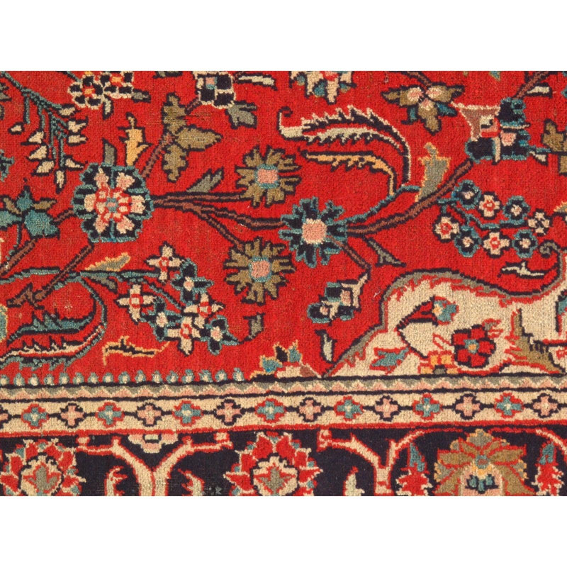 Hateme Oriental Area Rug in Red