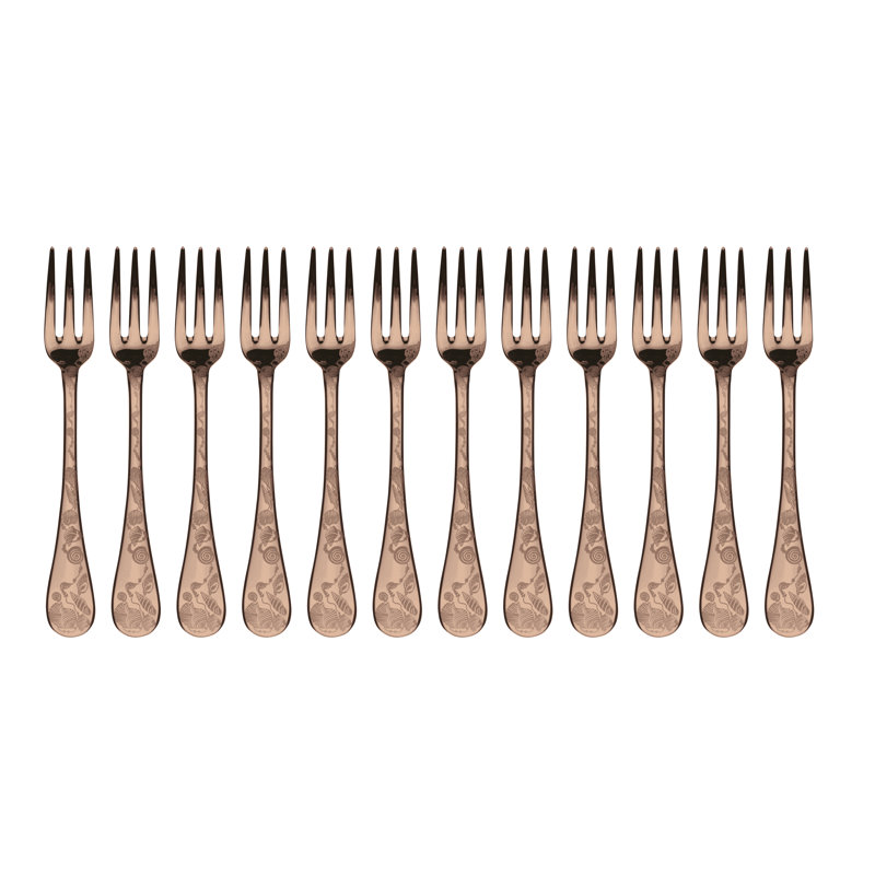 Venere Serving Fork - 12 Pieces, Bronze