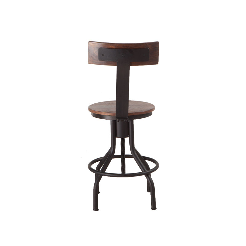 Amici Adjustable Stool with Metal Frame