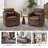Marion 28.74'' Wide Genuine Leather Swivel Chair (Set of 2)-90213992