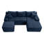 Canapé modulaire en forme de U 94,5 po avec assise profonde, aucun assemblage requis, canapé-lit modulaire pour salon, chambre à coucher, appartement-1259663161