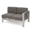 Canapé modulaire d'extérieur en aluminium pour patio