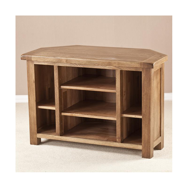 Unfinished Corner TV Stand for TVs up to 43"