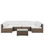Sylviane 4 - Person Corner Sofa Set with Cushions-643059023