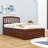 Twin Wood Platform Bed with Twin Trundle-1285537124