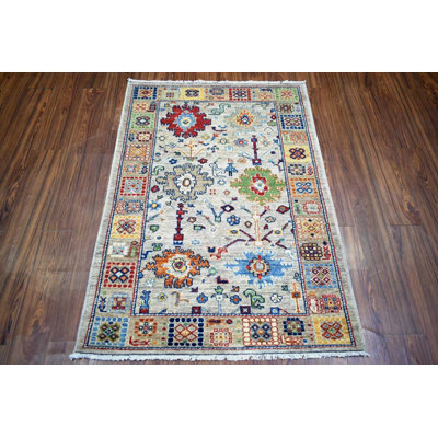 Transitional Hand Knotted Wool Oriental Indoor Rug