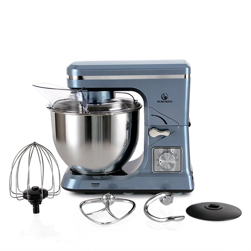 6 Quart Electric Stand Mixer, Gray Blue