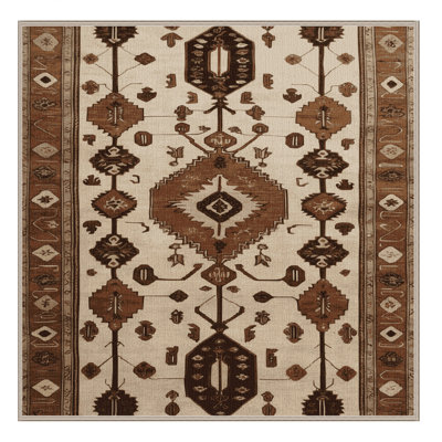 Machine Washable Persian Beige Area Rug