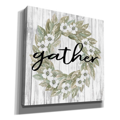 «Gather Wreath» par Cindy Jacobs, art mural sur toile