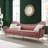 Coder Channel Tufted Performance Velvet Sofa In Dusty Rose-1380057295