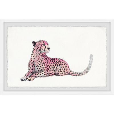 Pink Cheetah - Single Picture Frame Painting