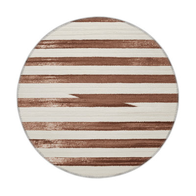 HorizontalStripes Gray Indoor and Outdoor Area Rug