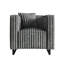 CHAISE EN VELOURS GRIS-1759894183