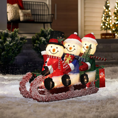 Décoration de Noël en plein air Snowman Family