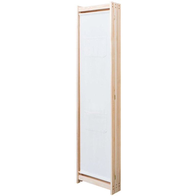 Rizzo 170cm H Folding Room Divider, Cream, 5